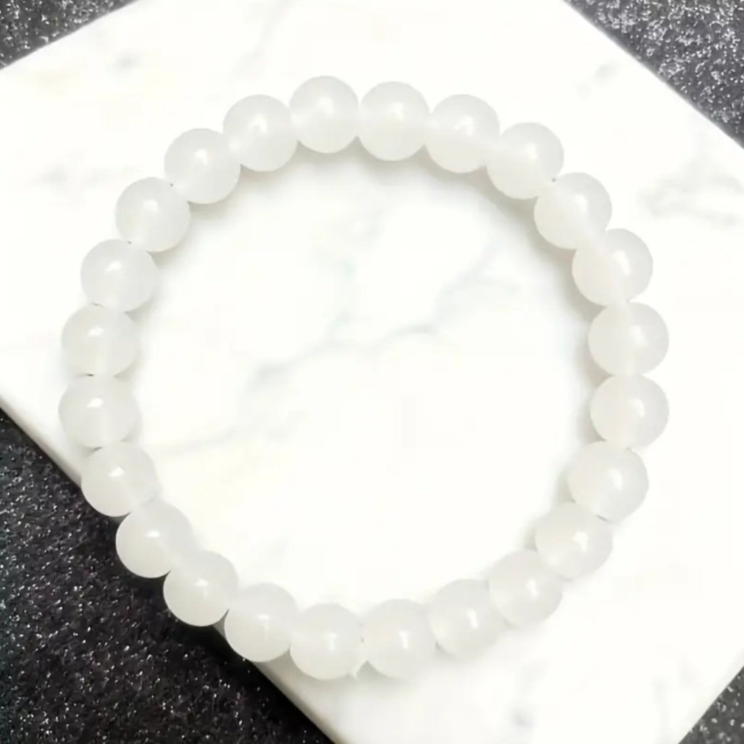 Luxury White Jade Bracelet – Soft, Pure Elegance - Image 5