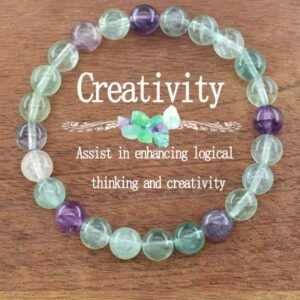 Fluorite Crystal Bracelet – Calm, Concentration & Style