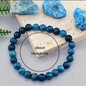 Natural Blue Apatite Bracelet – Calm, Clarity & Healing Jewelry