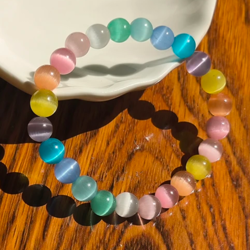Natural Multi Cat Eye Bracelet – Healing & Stylish Jewelry