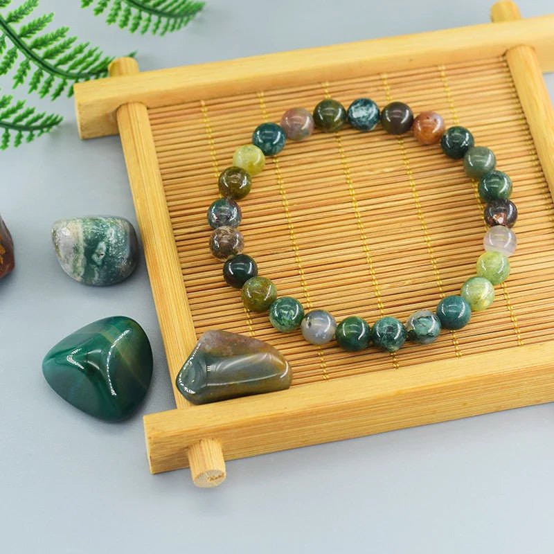 Elegant Indian Agate Bracelet – Spiritual & Stylish Design - Image 6