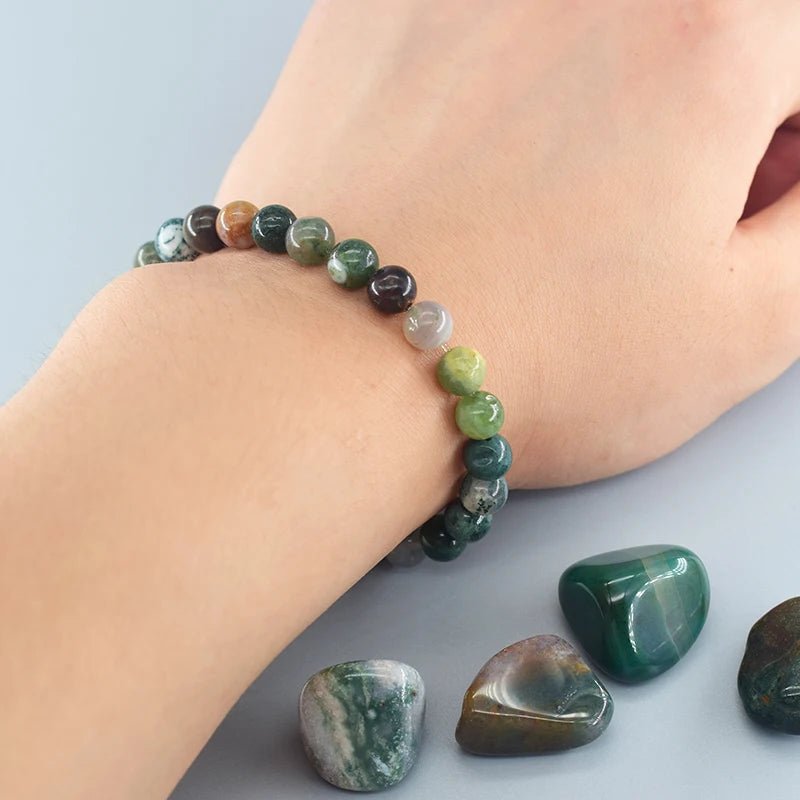Elegant Indian Agate Bracelet – Spiritual & Stylish Design - Image 7
