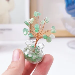 🌿 Green Aventurine Money Tree – Luck, Prosperity & Positive Vibes ✨