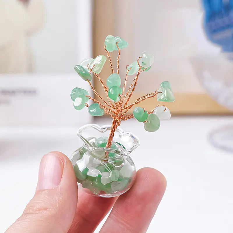 🌿 Green Aventurine Money Tree – Luck, Prosperity & Positive Vibes ✨