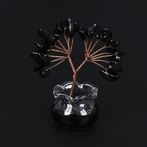 🖤 Mini Onyx Money Tree – Wealth, Protection & Abundanc