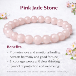 Pink Jade Crystal Bracelet – Focus, Harmony & Style