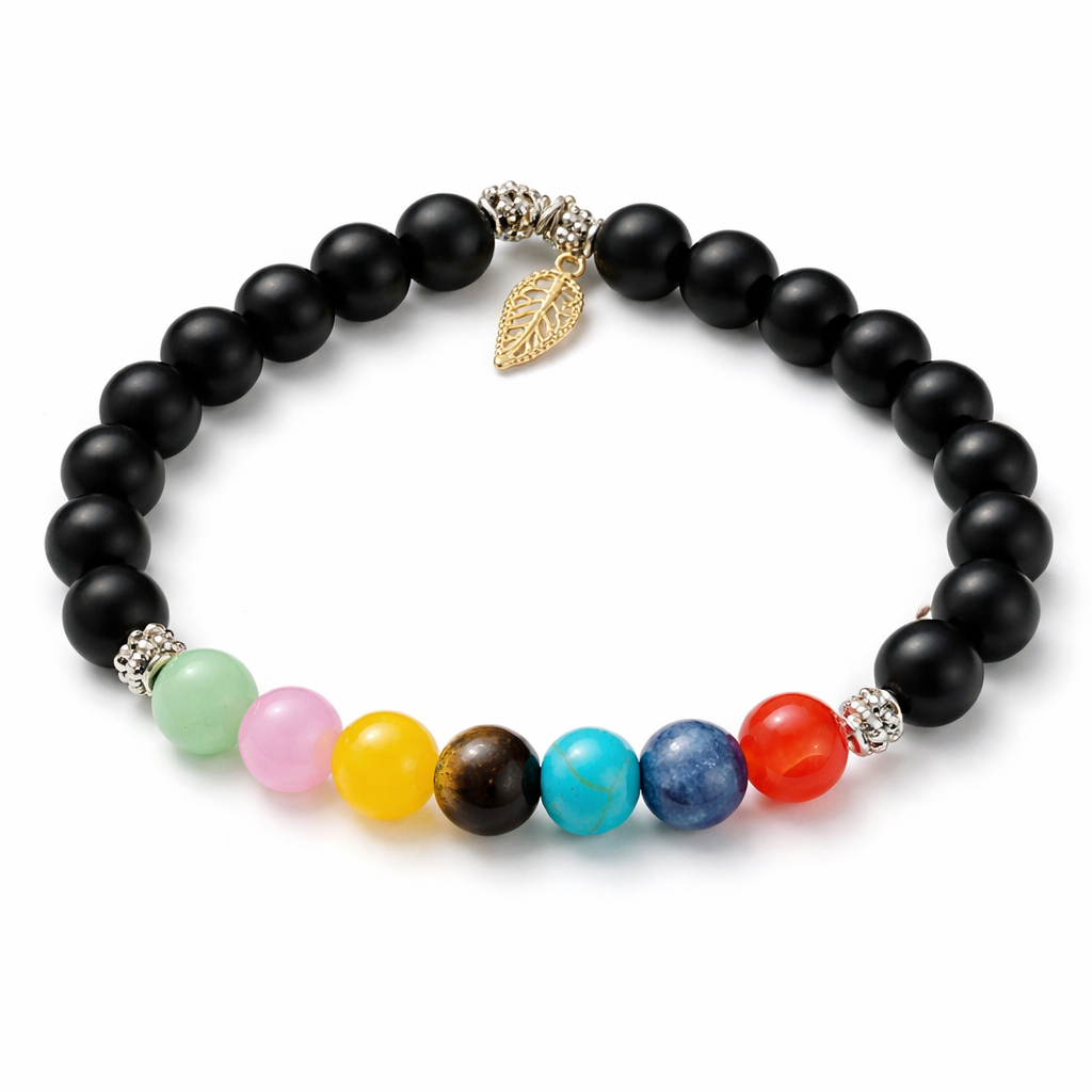 7 Chakra Stone Bracelet – Spiritual Healing Jewelry - Image 2