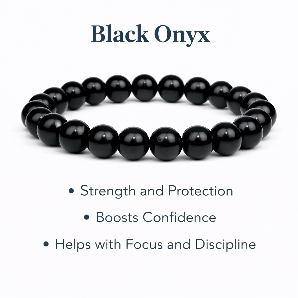 Premium Black Onyx Bracelet – Stylish Natural Stone Jewelry