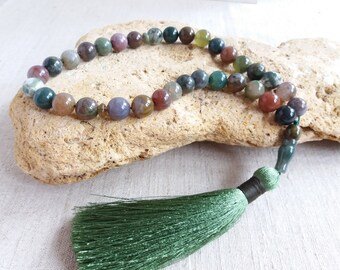 Classic Indian Agate Tasbeeh – Spiritual & Elegant Prayer Beads - Image 3