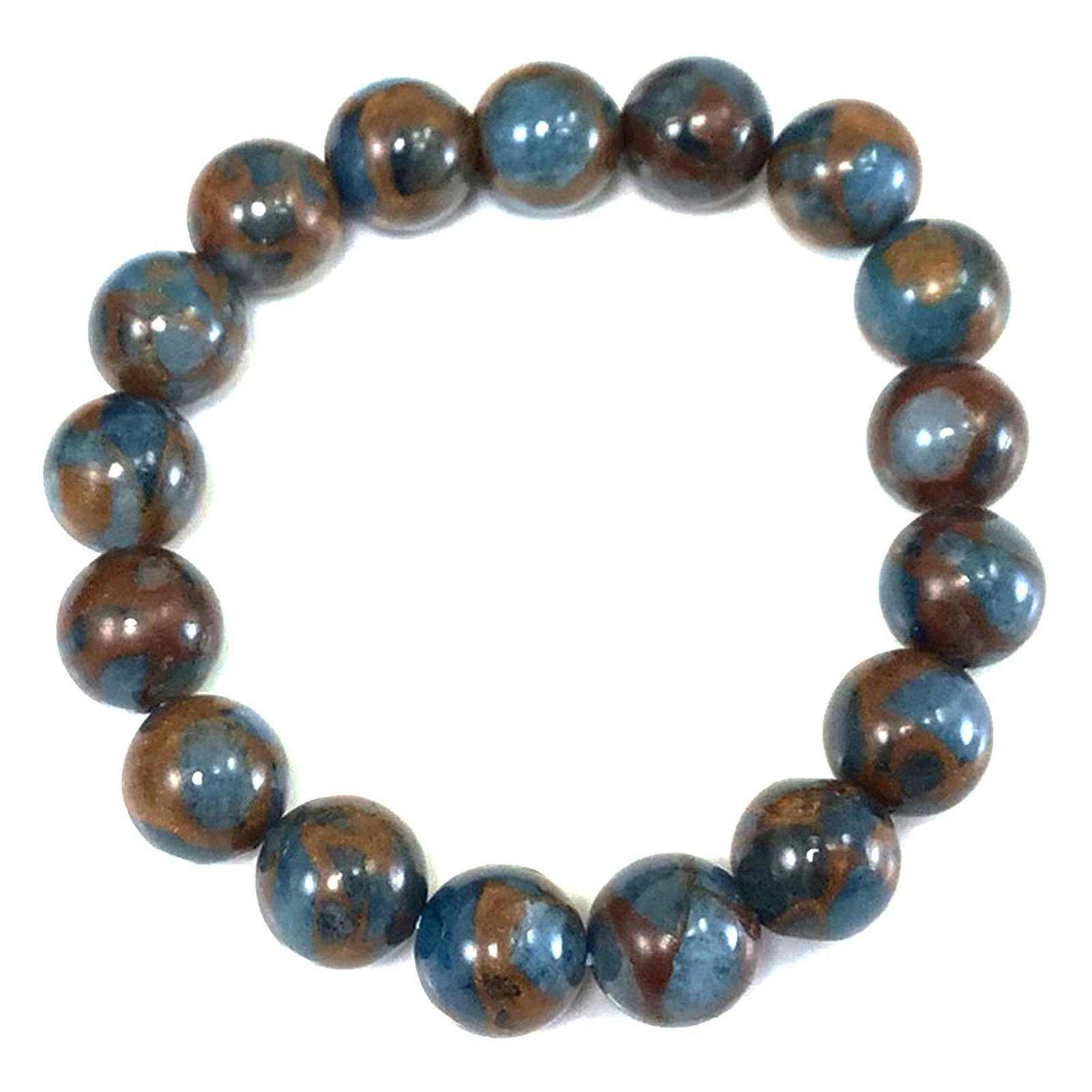 Unisex Blue Lace Agate Bracelet – Daily Wear Healing Crystal - Image 4