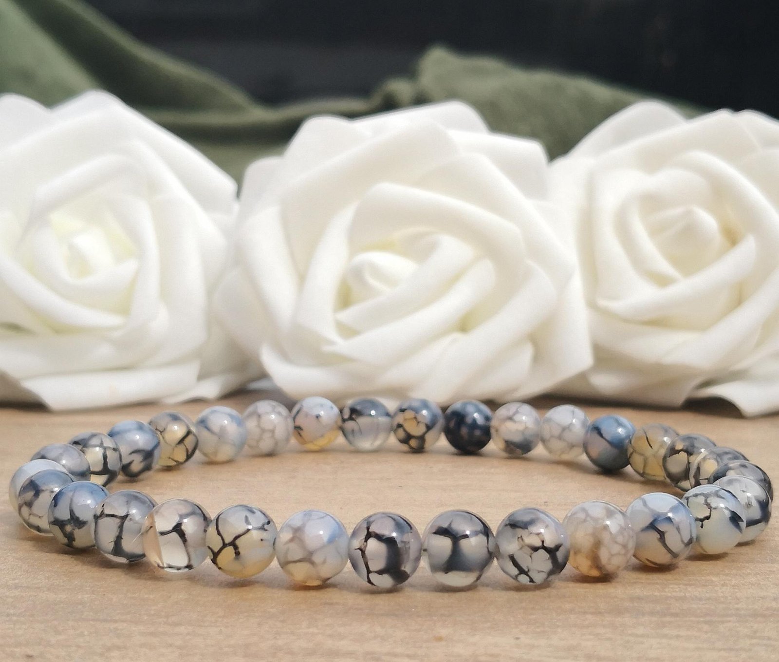 Dragon Vein Stone Bracelet – Bold Look & Healing Energy - Image 8