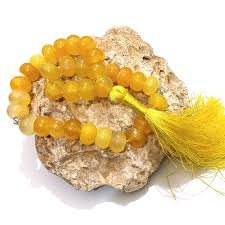 Beautiful Yellow Jade Misbaha – High-Quality Tasbih for Daily Dhikr
