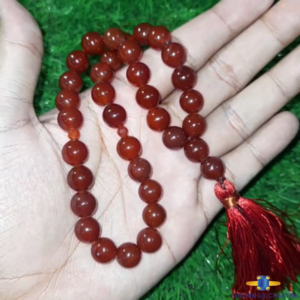 Luxury Brown Aqeeq Misbaha – High-Quality Tasbih Prayer Beads