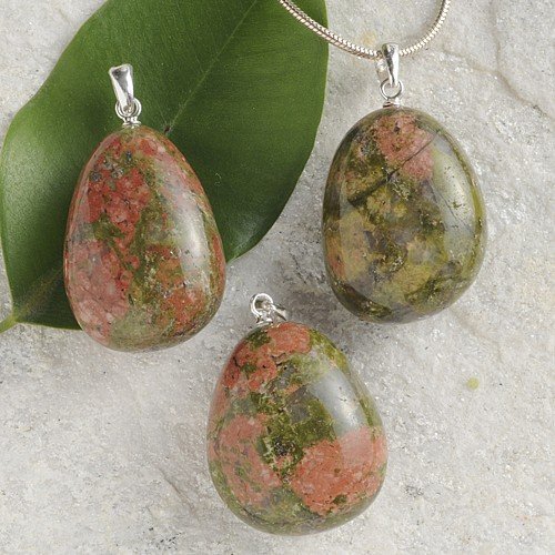 Unakite Pendant – Stone of Healing & Emotional Balance
