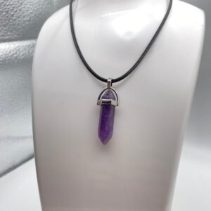 “Royal Glow Amethyst Pendant – Elegant Purple Gemstone Necklace”