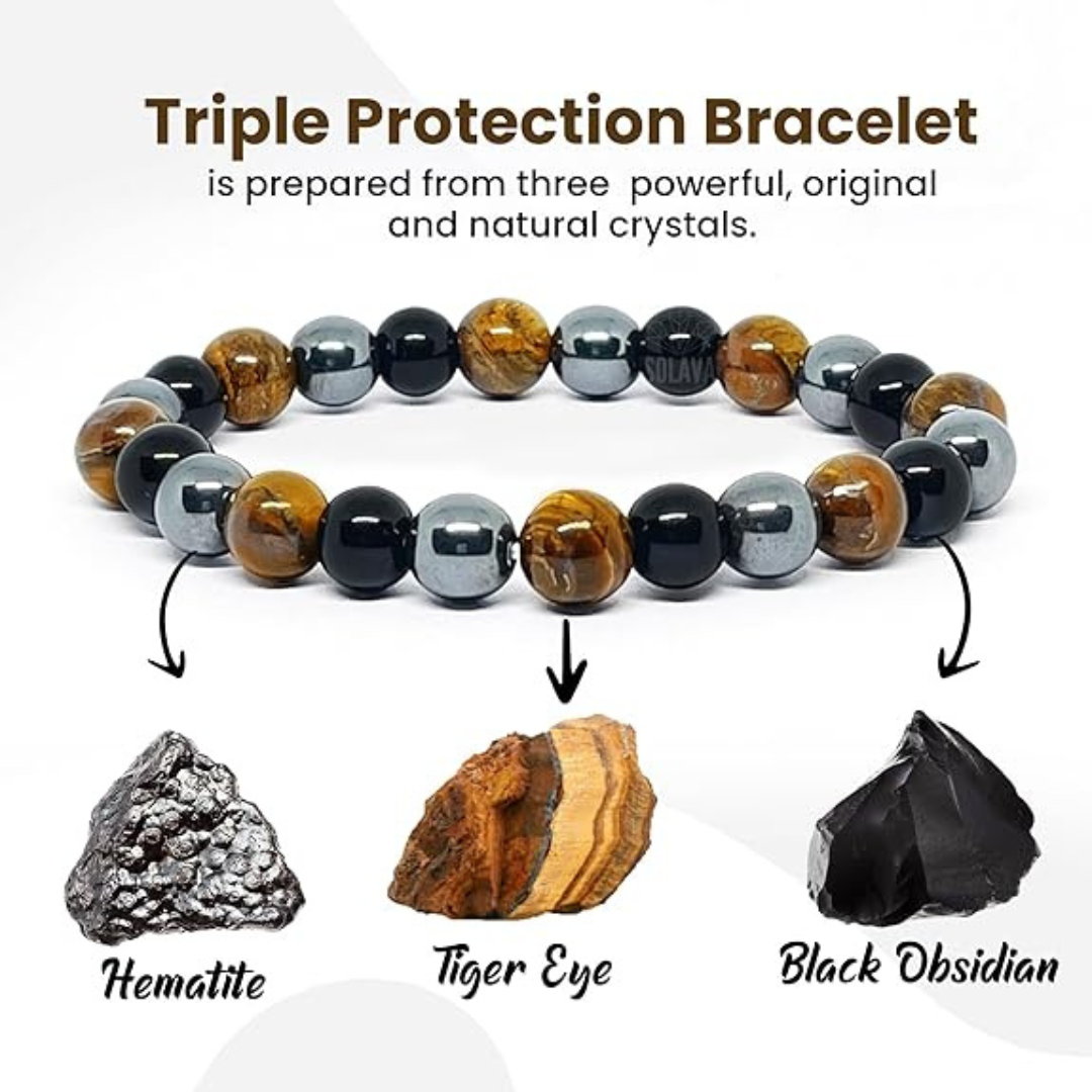 Triple Protection Energy Bracelet – Balance, Power & Confidence 💫 - Image 3