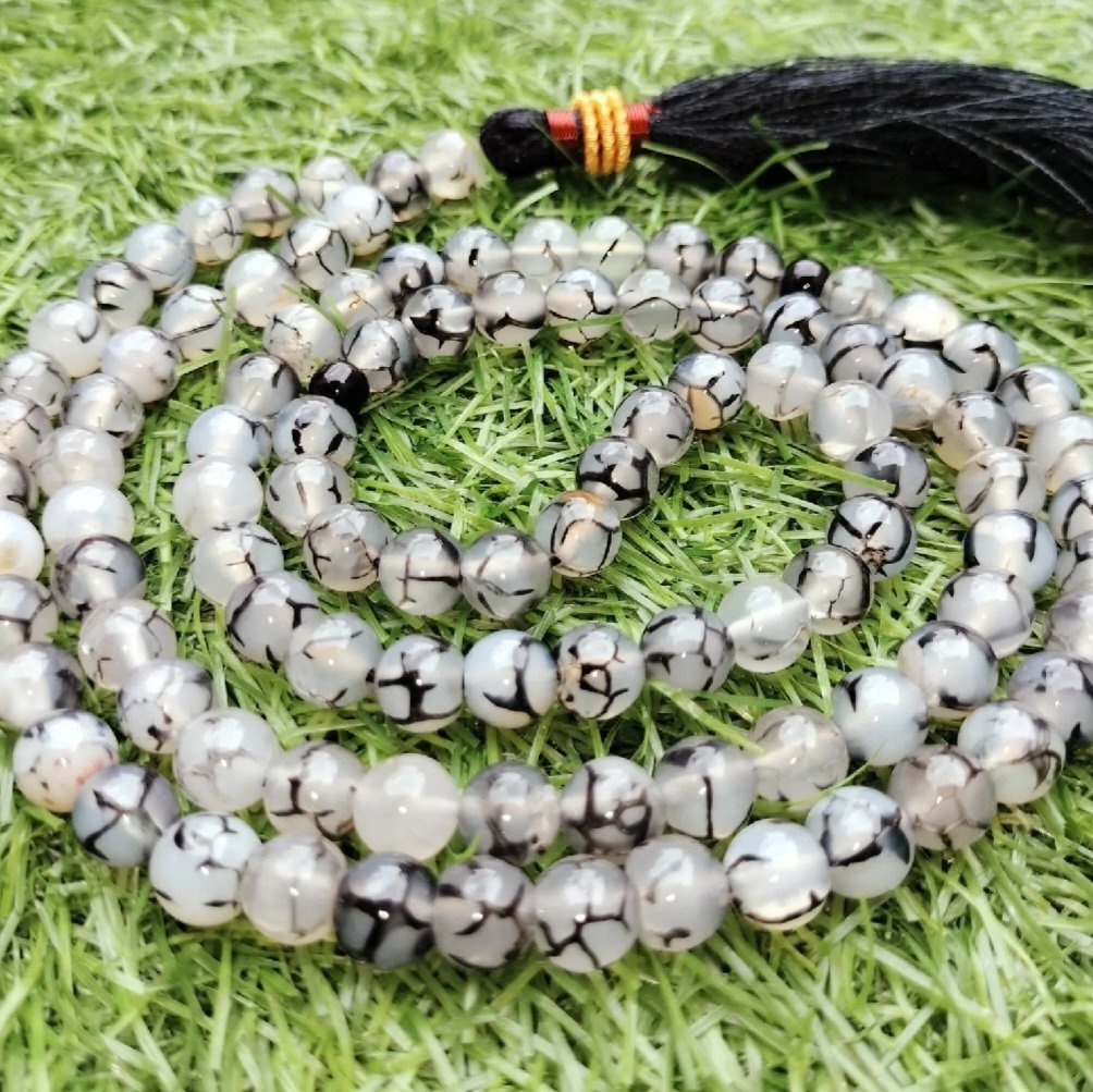 Grey Dragon Eye Tasbeeh 99 Beads – Powerful & Elegant Prayer Beads - Image 2
