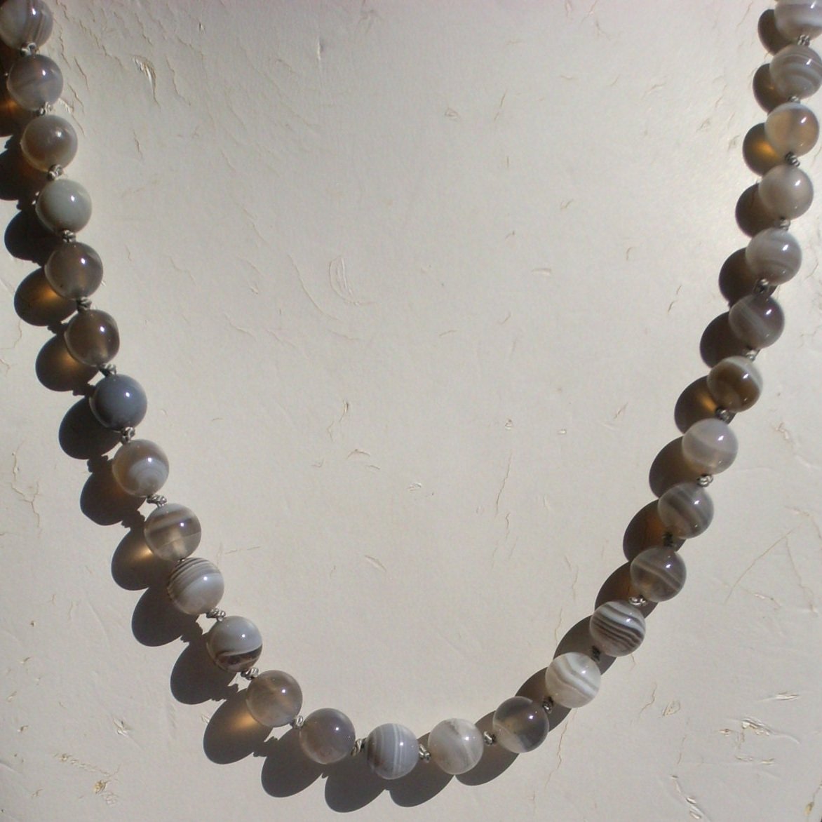 rey Striped Agate Charm Necklace – Positive Energy & Elegance