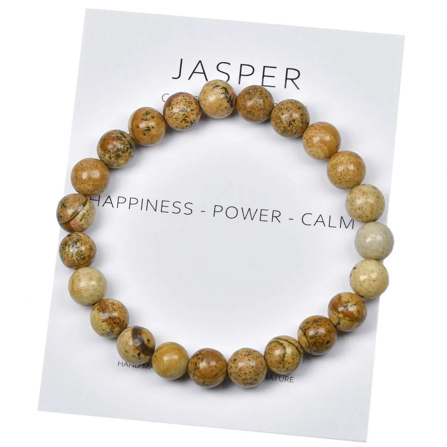 Natural Jasper Crystal Bracelet – Trendy Handmade Healing Jewelry - Image 3