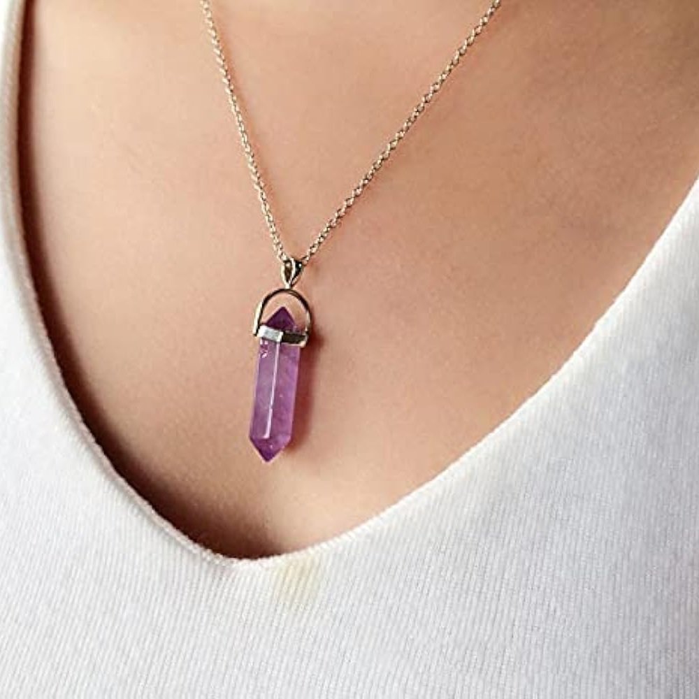 “Royal Glow Amethyst Pendant – Elegant Purple Gemstone Necklace” - Image 4