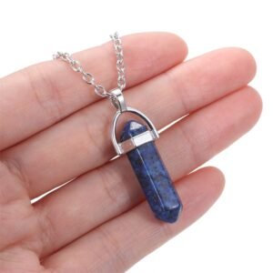“Lapis Lazuli Pendant – Deep Blue Gem Necklace”