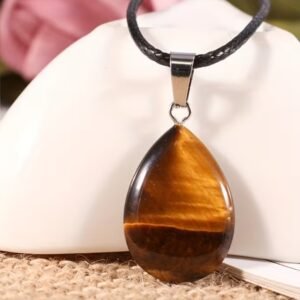 Synthetic Tiger Eye Pendant – Bold Shine & Protective Energy