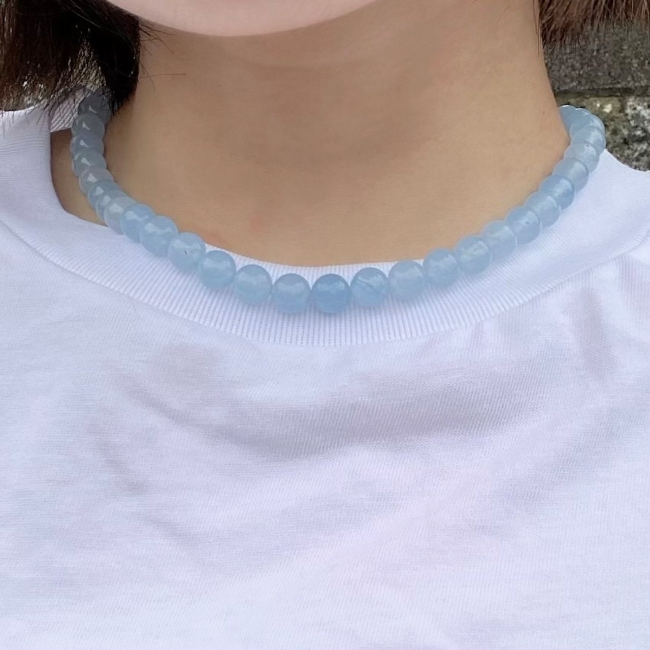 Blue Jade Charm Necklace – Positive Energy & Grace - Image 2