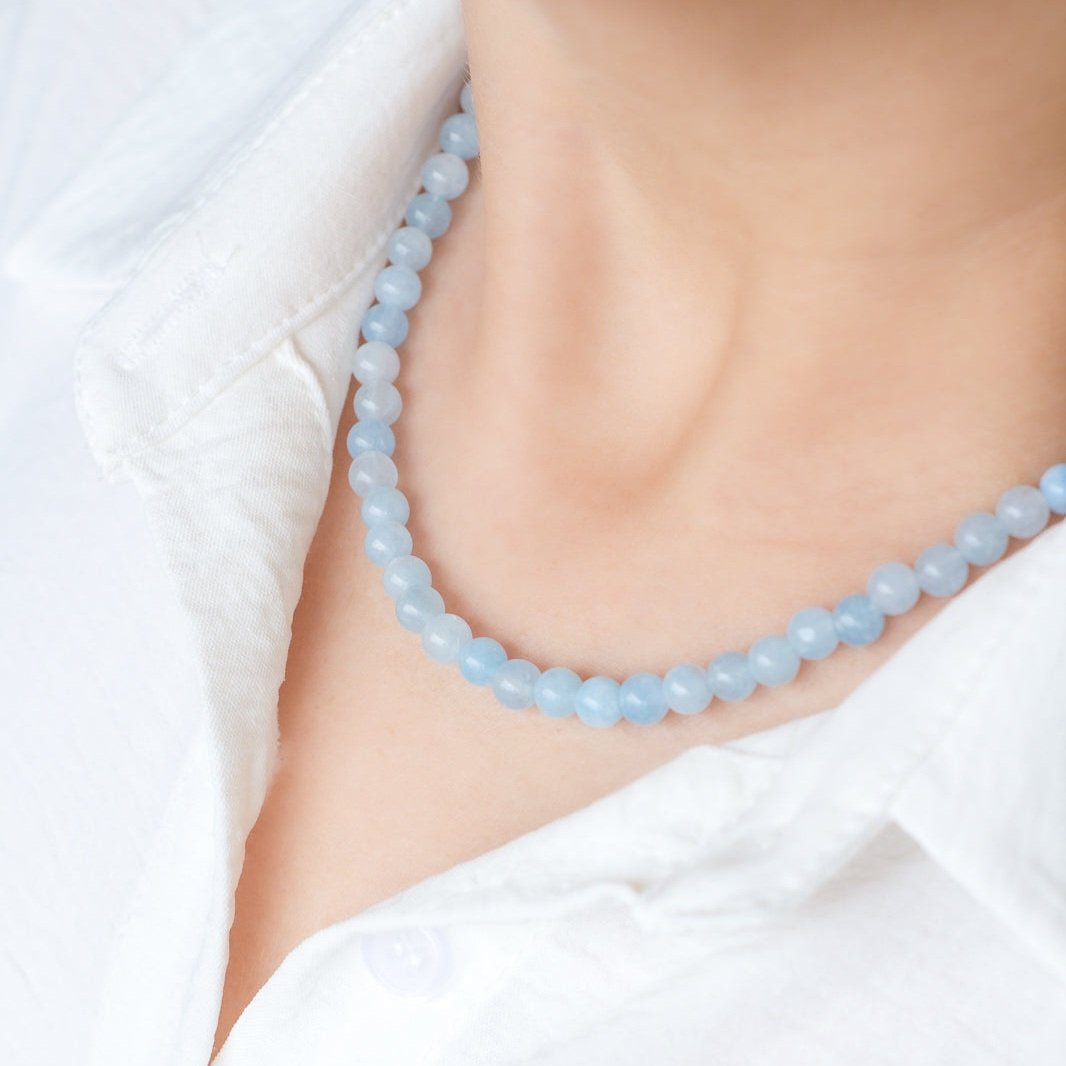 Blue Jade Charm Necklace – Positive Energy & Grace - Image 5