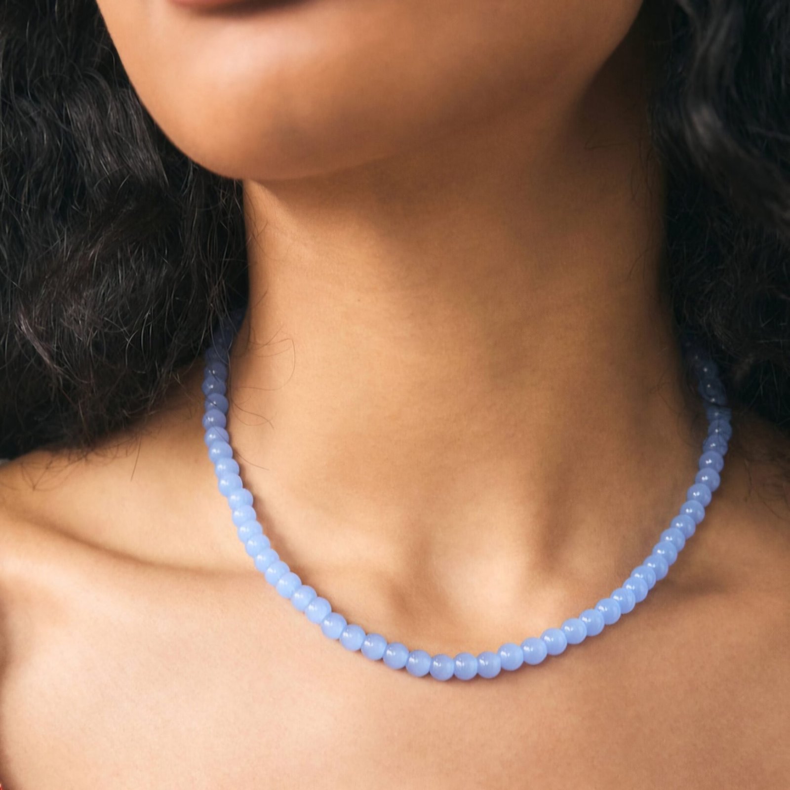 Blue Jade Charm Necklace – Positive Energy & Grace - Image 6