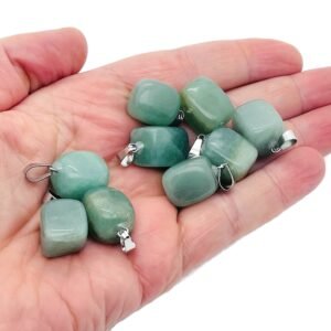 “Lucky Green – Natural Aventurine Pendant Necklace”