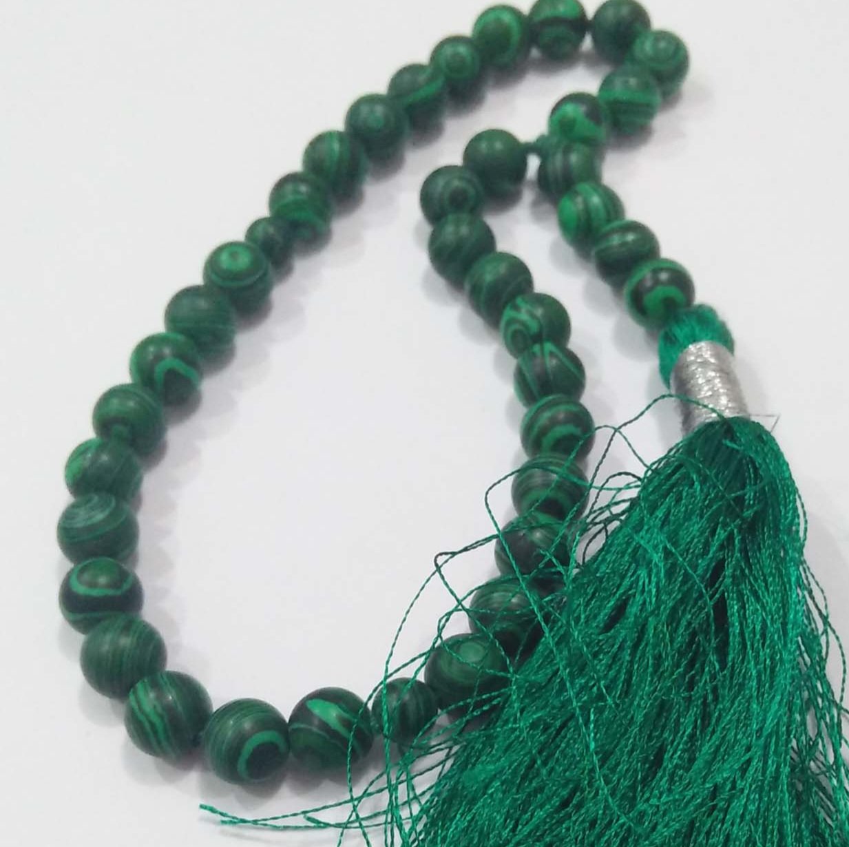 Malachite 33 Beads Tasbeeh – Stylish Islamic Prayer Mala 🕌✨ - Image 3