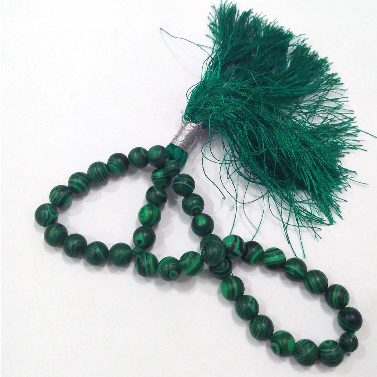Malachite 33 Beads Tasbeeh – Stylish Islamic Prayer Mala 🕌✨ - Image 4