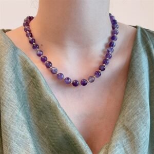 Royal Glow Amethyst Necklace – Elegant Purple Gemstone Beauty